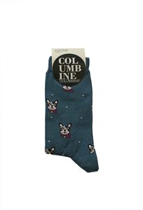 Products: Women's Dog Cotton Crew Columbine