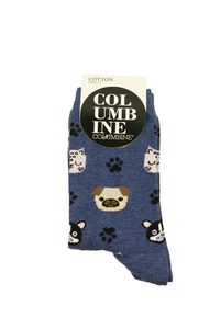 Products: Women's Paw Friends Cotton Crew Columbine
