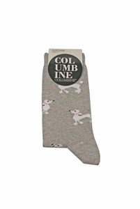 Women's Poodles Cotton Crew Columbine