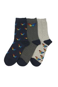 Products: Women's Butterflies Cotton Crew Pair Pack Columbine