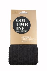 Women’s Superfine Merino Dots & Dash Tights Columbine