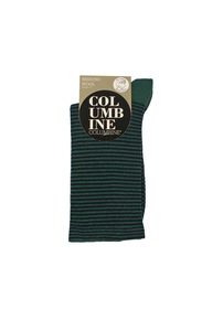 Products: Women's Fine Stripe Merino Crew Columbine