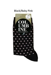 Products: Women's Spot Merino Crew Columbine