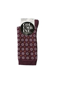Products: Women's Ditzy Floral Merino Comfort Top Crew Columbine