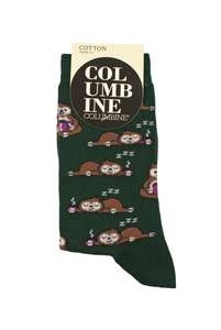 Products: Women's Sleepy Sloth Cotton Crew Columbine