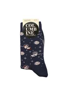Products: Women's Cats in Space Cotton Crew 3 Pair Pack Columbine