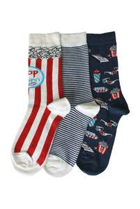 Products: Women's Popcorn Cotton Crew 3 Pair Pack Columbine