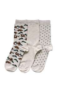 Products: Women's Sloths Cotton Crew 3 Pair Pack Columbine