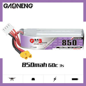 Batteries: GNB 3S 11.4V 850mAh LiHV Battery 60C (Compact)