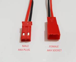 Power Distribution: JST Power Plugs (Pair, Silicone, 20awg)