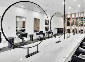 Nero Double Salon Mirror