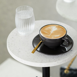Products: Wiggle Grande Blanco White Terrazzo Freestanding Salon Mirror – Single