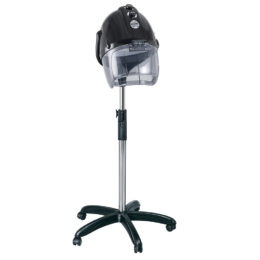 Sage Green Salon Stool with Aluminium Base