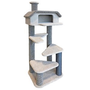 Cat Towers: KatAttack Dallas Cat Tower with House
