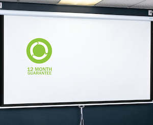 Projector Screens: 94" CLASSIC MANUAL PULL-DOWN PROJECTION SCREEN - wall or ceiling mount