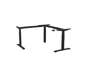 Desk And Table Bases: Haven Electric Corner Workstation (3 Column)  - Frame Only