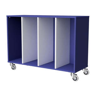 Tote Tray Storage Unit 4 Mobile