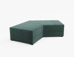 Booth Seating: Vista 120° Boomerang Ottoman