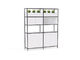 Kubix Modular 2-Unit System with Cupboards, Cubby & Planters