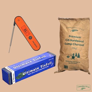 Products: Combo Deal 3 - Ultimate Tin Foil, Inkbird Thermometer & Charcoal