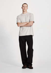 Mens Linen: LINEN/COTTON WORK PANT, BLACK