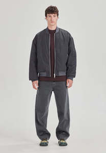 Outerwear Mens: MENS BOMBER JACKET, STEEL