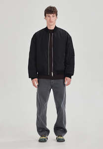 Outerwear Mens: MENS BOMBER JACKET, BLACK
