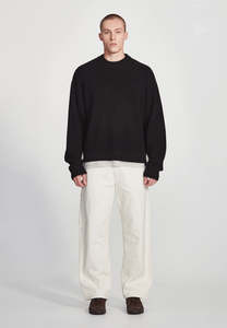 OVERSIZED KNIT JUMPER, BLACK