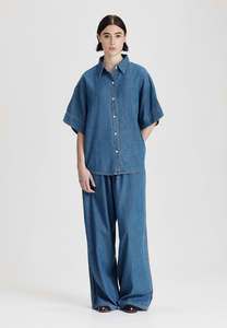 BOYFRIEND SHIRT, CHAMBRAY