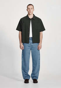 New Arrivals Men: MENS BOX FIT OVERSHIRT, BLACK