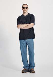 HEMP JERSEY STUDIO TEE, VINTAGE MIDNIGHT