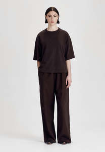 HEAVY BOXY TEE, COCOA
