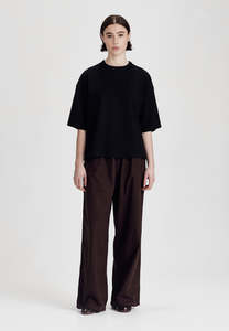 Tees Tanks Multi: HEAVY BOXY TEE, BLACK