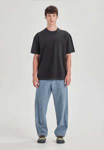 Tees Tanks Multi: HEAVY JERSEY BOXY TEE, VINTAGE BLACK