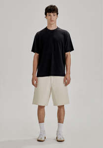 Bottoms Mens: CARPENTER SHORT, ECRU