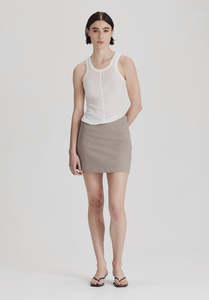 WOMENS ULTRA FINE LAYER TANK, WHITE