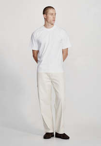 Mens: MENS RELAXED TEE, WHITE (available in Packs)