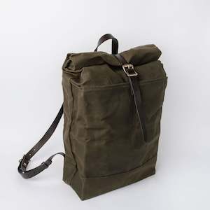 Backpack: Waxed Canvas Rucksack