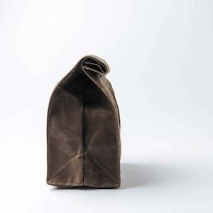 lunch bag: Waxed Canvas Lunch Bag