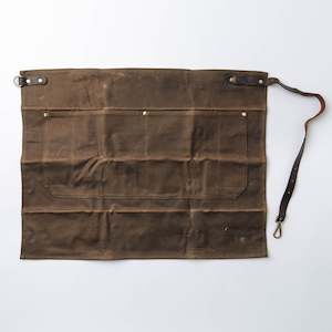 cafe apron: Waxed Canvas Waist Apron
