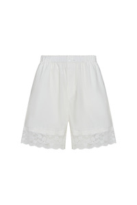 Night Night Lace Short - White