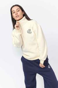 Cotton Zip - Cream