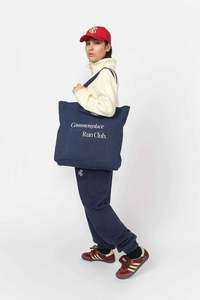 Aw24: Run Club Tote - Navy/Natural