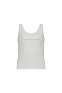 Vacances Holiday 25: Riviera Pointelle Tank - Cream