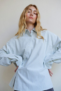 Tops: Cortez Shirt - Mint Stripe