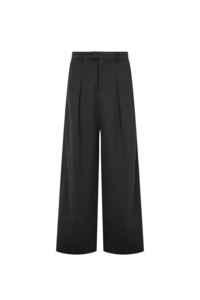 Trousers: City Twill Trouser - Dark Grey