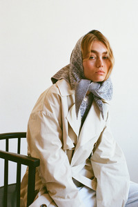 Warehousesale: Monogram Scarf - Sky/Navy