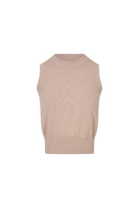 Whimsy Cotton Vest - Pink Beige