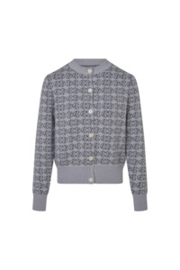 Warehousesale: CPD Monogram Cardigan - Sky/Navy