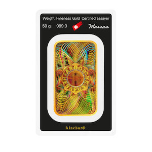 50g Minted Gold Bar – Argor-Heraeus Kinebar 999.9